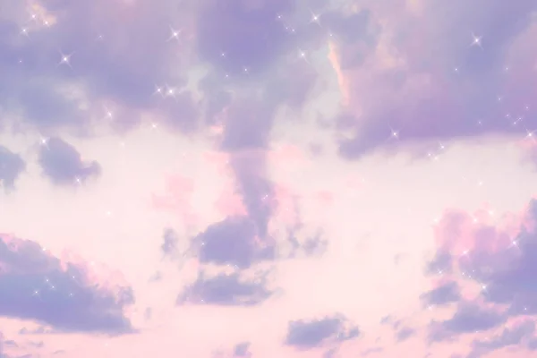 Sparkle Chmura Pastel Fioletowy Obraz Tła — Zdjęcie stockowe