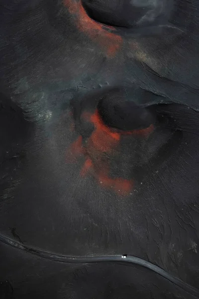 Volcano Region Iceland Drone Shot — Stock Photo, Image