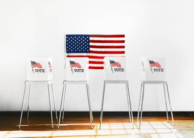 Ameikan Demokrasi oy verme standı