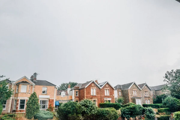 Rangée Maisons Bristol Angleterre — Photo