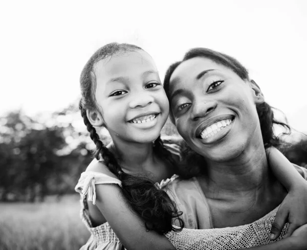 Αφρικανική Οικογενειακή Ευτυχία Διακοπές Δραστηριότητα Concep — Φωτογραφία Αρχείου