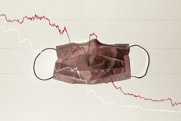 Coronavirus Finansal Etki Arka Planı — Stok fotoğraf
