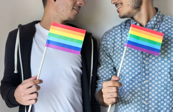 Gay Par Spendera Helgen Tillsammans — Stockfoto