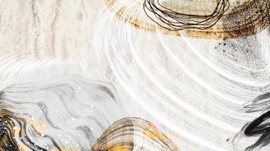 Beyaz ton Neo Memphis sosyal geçmiş illüstrasyonu