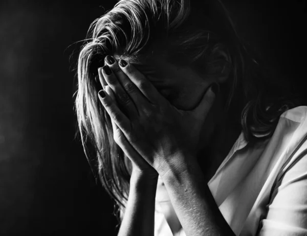 Depresi Dan Putus Asa Wanita Muda — Stok Foto