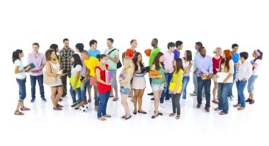 Uluslararası öğrenci çeşitli grup