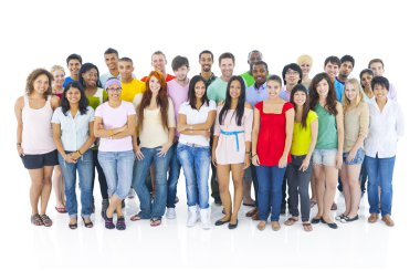 Large Group of People Standing clipart