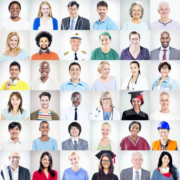 Multiethnic Mixed Occupations People — Stock Photo, Image