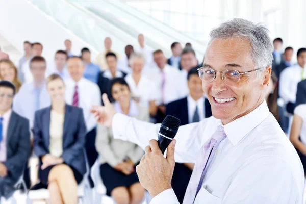 Business man smiling — Stock Photo, Image