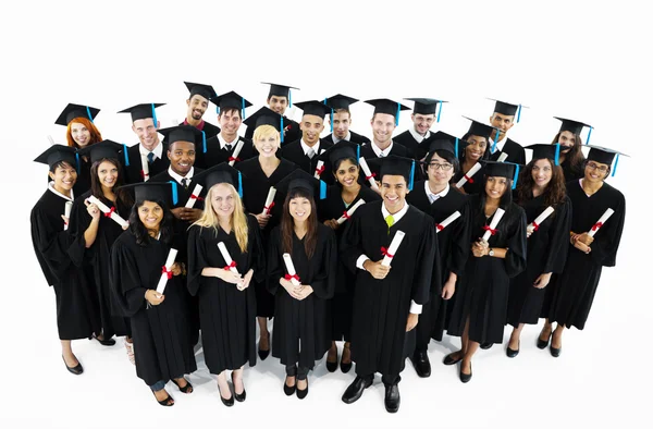 Estudantes em formação — Fotografia de Stock