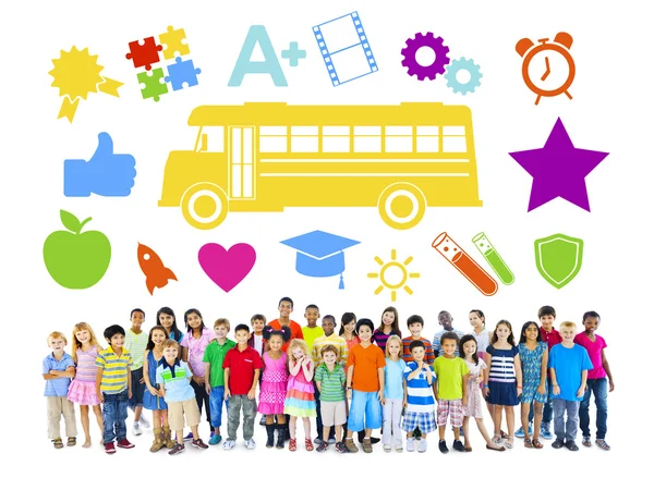 Group of Children and Education Concept — Stock Photo, Image