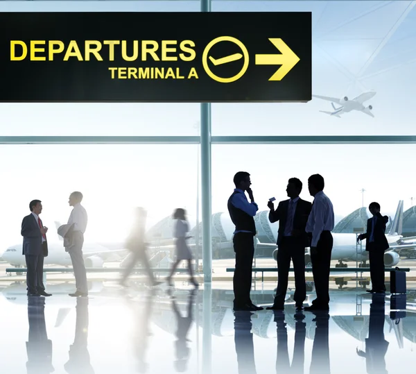 Group of People in the Airport — Stock Photo, Image