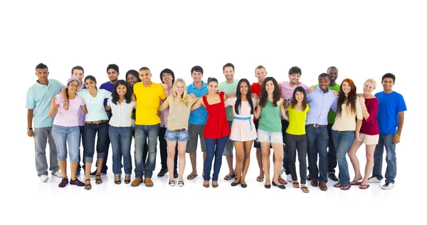 Group portrait of international youths — Stock Photo, Image