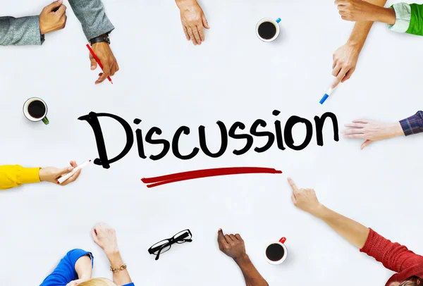 People and Discussion Concept — Stock Photo, Image