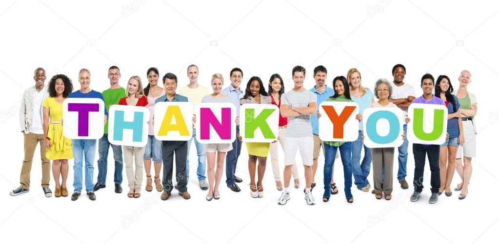 People Holding Placards Form Thank You Stock Photo by ©Rawpixel 52449481