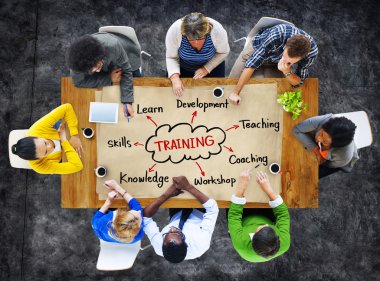 Diverse People and Training Concepts clipart