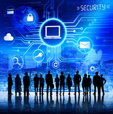 Business People Being Aware of Information Security clipart