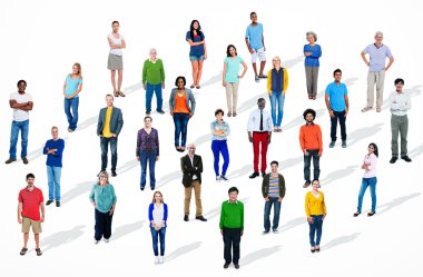 Grup insanlar ile varyasyon üniforma