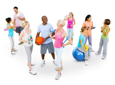 Çok etnik Fitness grubu