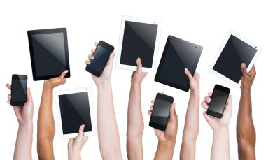 Tabletler ve akıllı telefonlar ile fazla el