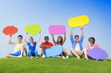 sosyal medya simge ile gençlik