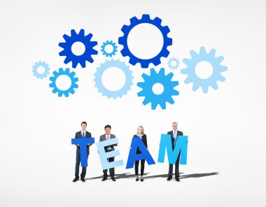 İş insanlar şekillendirme takım