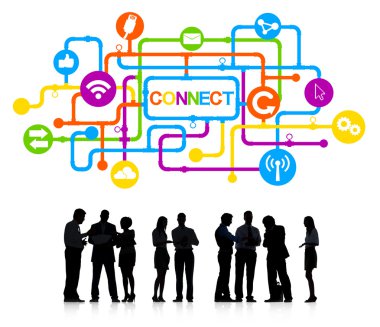 İş insanlar ve bağlamak