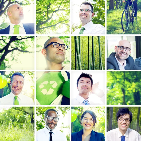 Portret van multi-etnische zakenmensen — Stockfoto