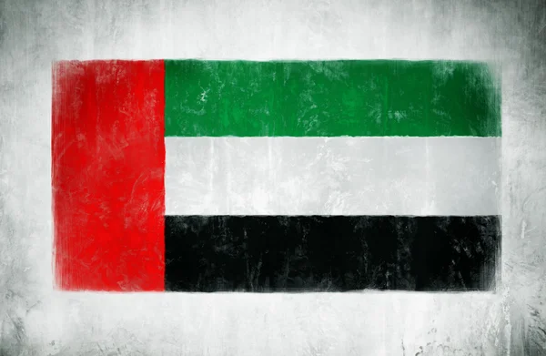 National Flag Of Arab Emirates — Stock Photo, Image