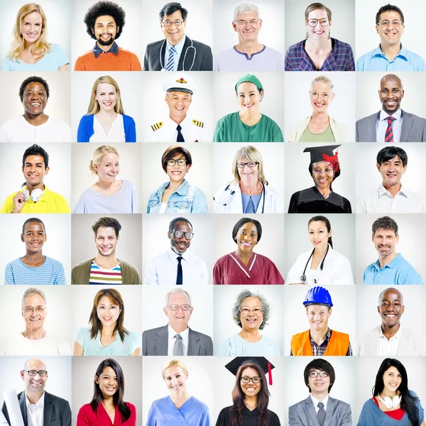 Multiethnic Mixed Occupations People — Stock Photo, Image