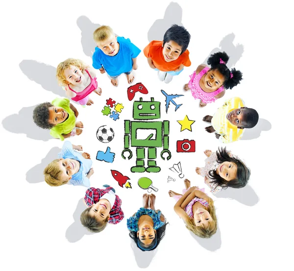 Group of Multiethnic Diverse Kids Hobbies — Stock Photo, Image