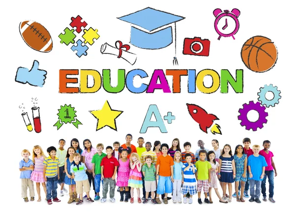 Group of Children and Education Concept — Stock Photo, Image