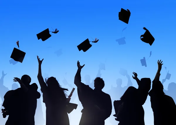 Students Celebrating Graduation — Stock Photo, Image