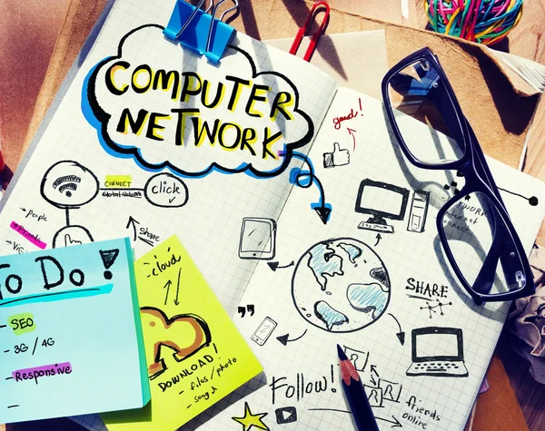 Planning of Computer Network — Stock Photo, Image