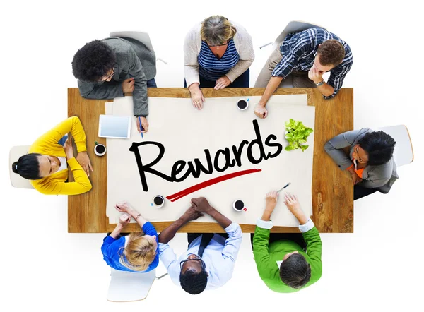 People and Single Word Rewards — Stock Photo, Image