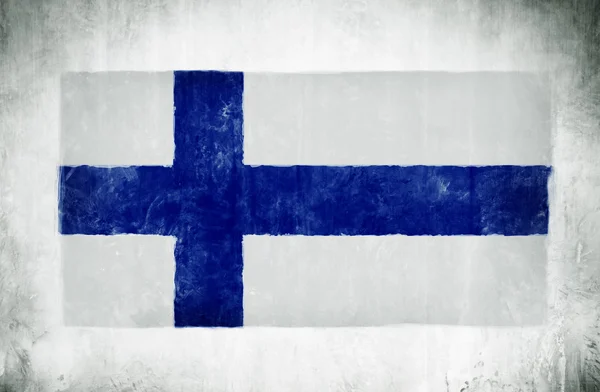 Nationale vlag van Finland — Stockfoto