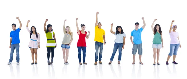 Gruppe von Personen im Stehen — Stockfoto