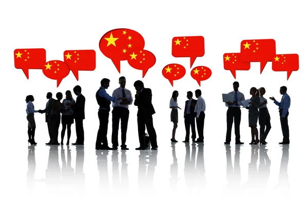 Business People Discussing About China — Stock Photo, Image