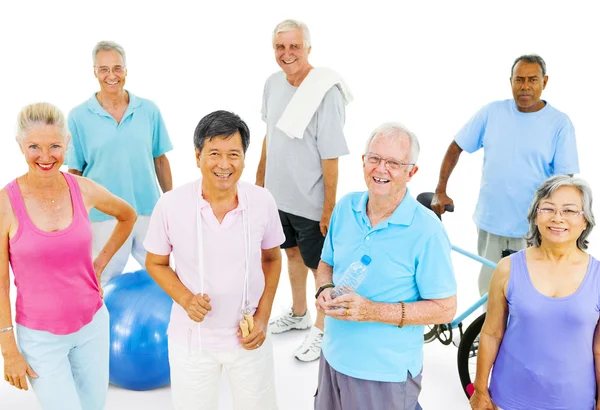 Senior Adults Exercising — Stock Photo, Image