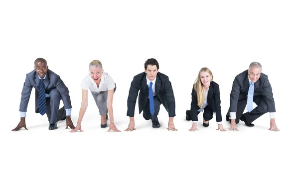 Business people are ready, steady, go — Stock Photo, Image