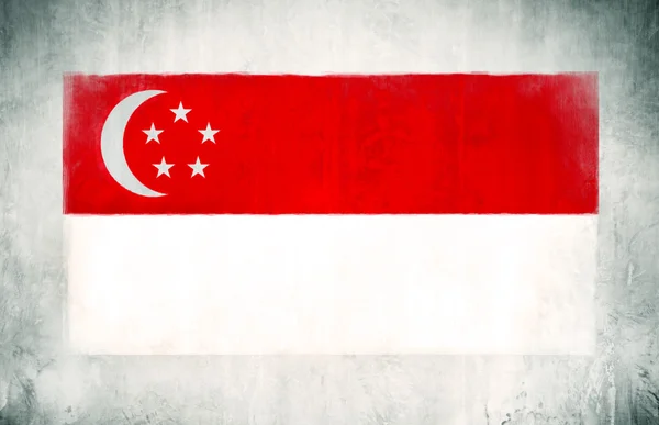 Флаг Сингапура — стоковое фото