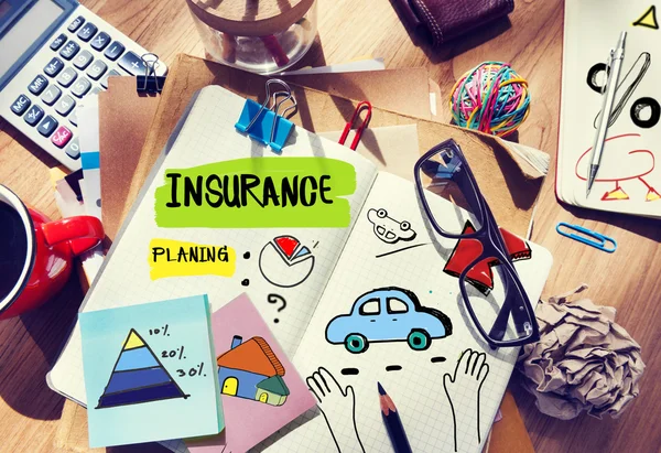 Note Pad et concept d'assurance — Photo