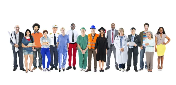 Multiethnic Mixed Occupations People — Stock Photo, Image