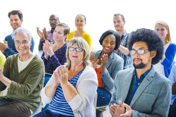 Cheerful People Clapping with Gladness — Stock Photo, Image