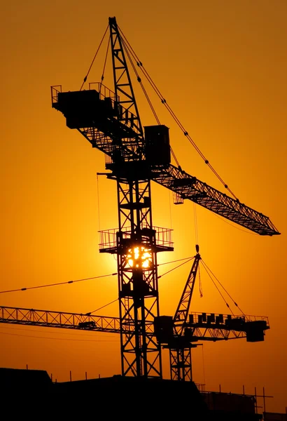 Construção de um grande projecto habitacional — Fotografia de Stock