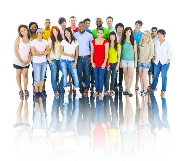 Diverse Group of People Smiling — Stock Photo, Image