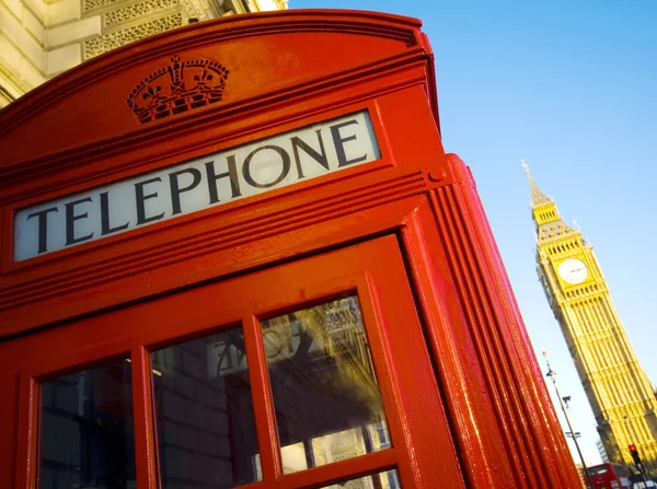 Cabina telefónica en Londres — Foto de Stock