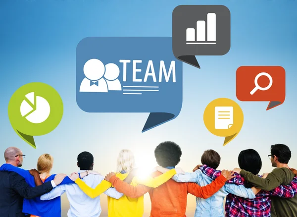 Group of people with Team Concept — Stock Photo, Image