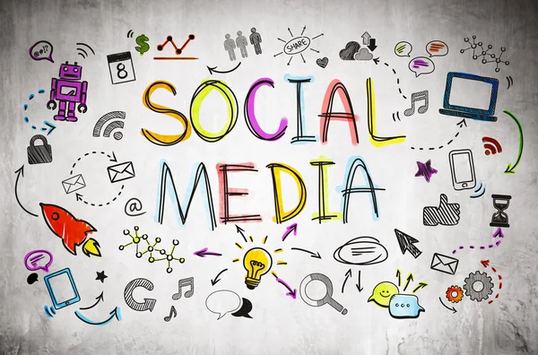 Social Media Icons — Stock Photo, Image