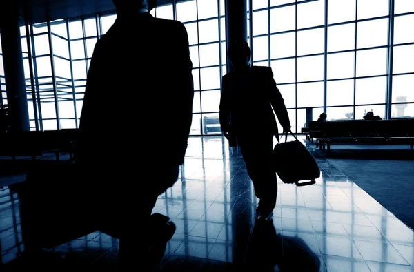 Ταξιδιώτες στο αεροδρόμιο — Φωτογραφία Αρχείου